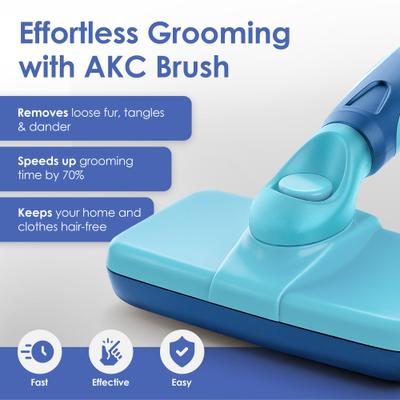 Show full view: American Kennel Club Self-Cleaning Deshedding Dog & Cat Slicker Brush Grooming Tool slide 2 of 6