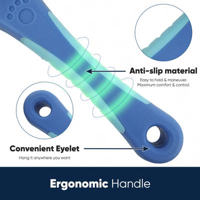 Show full view: American Kennel Club 2-in-1 Deshedding & Detangling Dog Grooming Brush with Dense Nylon Bristles slide 6 of 6