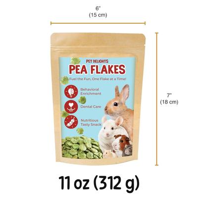Show full view: Vila Pea Flakes Rabbit Treats, 11-oz bag slide 3 of 4