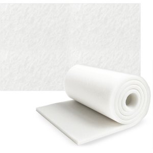 SunGrow Betta Aquarium & Koi Pond Polishing Filter Floss Media Pad for Fish Tank Cartridge, 12 x 72-in