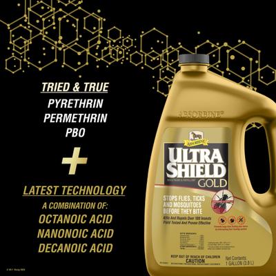 Show full view: Absorbine UltraShield Gold Horse Fly Spray Refill, 128-fl oz bottle slide 4 of 11