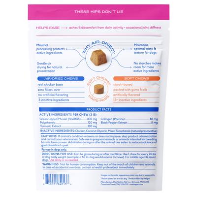 Show full view: Native Pet Hip & Joint Inflammatory Care Chews for Dogs, 30 count slide 3 of 10
