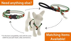 LupinePet Christmas Design Adjustable Dog Harness, Happy Holidays Green, X-Small: 9 to 14-in chest, 1/2-in wide slide 2 of 6