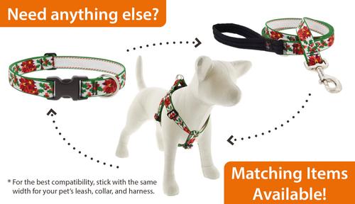 Show full view: LupinePet Christmas Design Adjustable Dog Collar, Special Delivery, Large: 16 to 28-in neck, 1-in wide slide 5 of 6