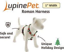 LupinePet Christmas Design Adjustable Dog Harness, Poinsettia, X-Large: 36 to 44-in chest, 1-in wide slide 2 of 6