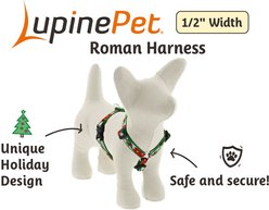 LupinePet Christmas Design Adjustable Dog Harness, Happy Holidays Green, Small: 12 to 20-in chest, 1/2-in wide slide 2 of 6