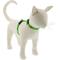 Show in main carousel: LupinePet Christmas Design H-Style Medium & Large Cat Harness, 12 to 20-in chest, 1/2-in wide, Happy Holidays Green slide 1 of 6