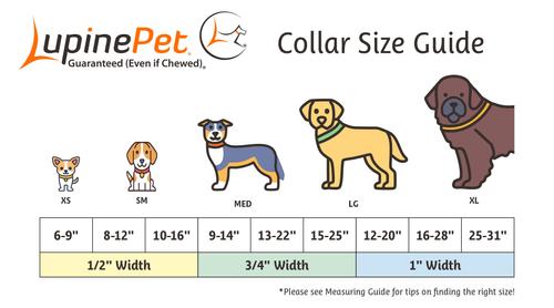 Show full view: LupinePet Nature Inspired Original Design Adjustable Nylon Dog Collar, Intervale, Small: 9 to 14-in neck, 3/4-in wide slide 4 of 7