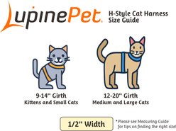 LupinePet MicroBatch Limited Edition Pixel Party H-Style Cat Harness, Kittens & Small Cats: 9 to 14-in chest, 1/2-in wide slide 2 of 6