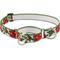 Show in main carousel: LupinePet Christmas Design Martingale Slip-on Adustable Training Dog Collar, Poinsettia, Large: 15 to 22-in neck, 1-in wide slide 1 of 6
