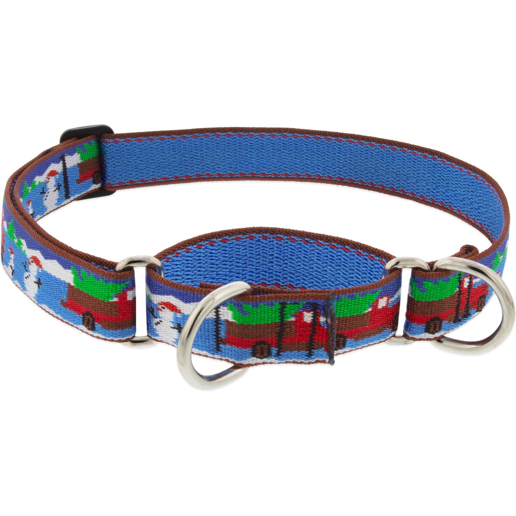 LupinePet Christmas Design Martingale Slip-on Adustable Training Dog Collar, Special Delivery, X-Large: 19 to 27-in neck, 1-in wide