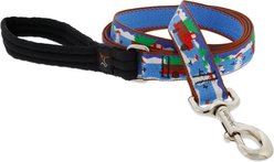 LupinePet Christmas Design Padded Handle Dog Leash, Special Delivery, Regular: 6-ft long, 1-in wide