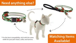 LupinePet Snow Pup Design Breakaway Cat Collar with Bell, 8 to 12-in neck, 1/2-in wide slide 2 of 4