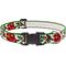 Show in main carousel: LupinePet Christmas Design Adjustable Dog Collar, Poinsettia, X-Large: 25 to 31-in neck, 1-in wide slide 1 of 6