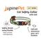 Show in main carousel: LupinePet Christmas Design Adjustable Breakaway Buckle Safety Cat Collar with Bell, 8 to 12-in neck, 1/2-in wide, Happy Holidays Green slide 2 of 4