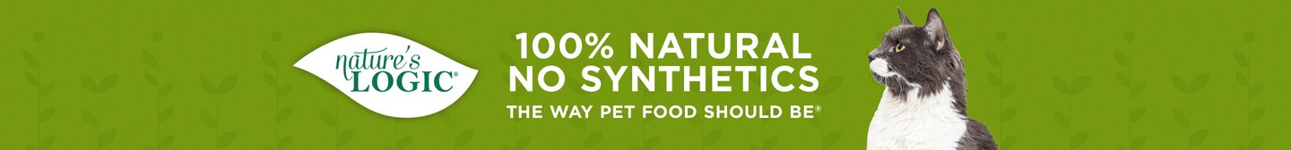 Nature's logic 100% natural no synthetics The way pet food should be