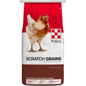 Purina Scratch Grains Poultry Feed, 25-lb bag