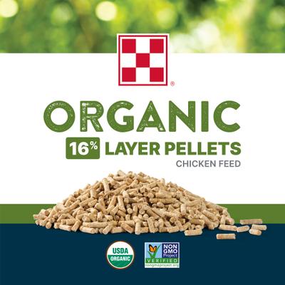 Show full view: Purina Organic Layer 16% Protein Pellets Chicken Feed, 35-lb bag slide 3 of 9