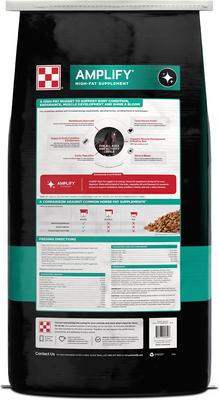 Show full view: Purina Amplify High-Fat Horse Supplement, 50-lb bag slide 2 of 10