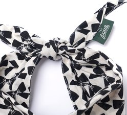 The Paws Black Tie Dog Bandana, Black, X-Large slide 2 of 6