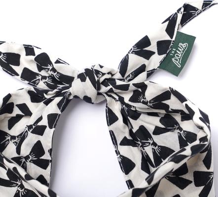 Show full view: The Paws Black Tie Dog Bandana, Black, Small slide 5 of 6