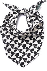 The Paws Black Tie Dog Bandana, Black, Small