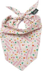 The Paws Sparkle Pawty Dog Bandana, Pink, Small