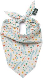 The Paws Sparkle Pawty Dog Bandana, Blue, Small