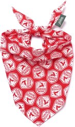 The Paws Christmas Reindeer Patrol Dog Bandana, Red, Small