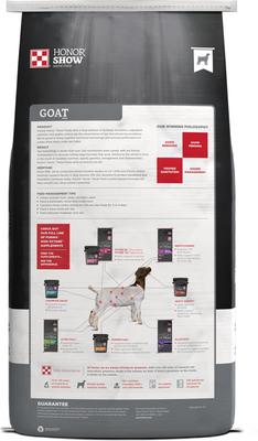 Show full view: Purina Honor Show GR 17P DX Pellets Goat Feed, 50-lb bag slide 2 of 3