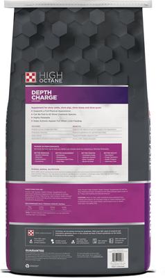 Show full view: Purina High Octane Depth Charge Pellets Farm Animal Supplement, 50-lb bag slide 2 of 2