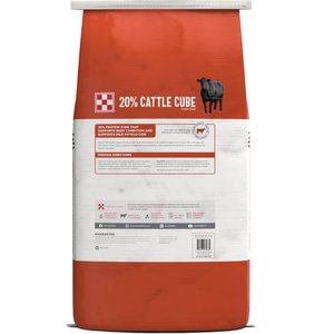 Purina 20% Hi-Energy Cube Cattle Supplement, 50-lb bag