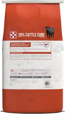 Show full view: Purina 20% Hi-Energy Cube Cattle Supplement, 50-lb bag slide 2 of 3