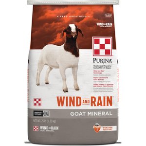 Purina Wind & Rain Goat Mineral, 25-lb bag