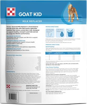 Show full view: Purina Goat Kid Milk Replacer Powder, 8-lb bag slide 2 of 4