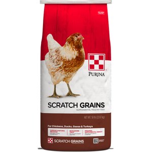 Purina Scratch Grains Poultry Feed, 50-lb bag