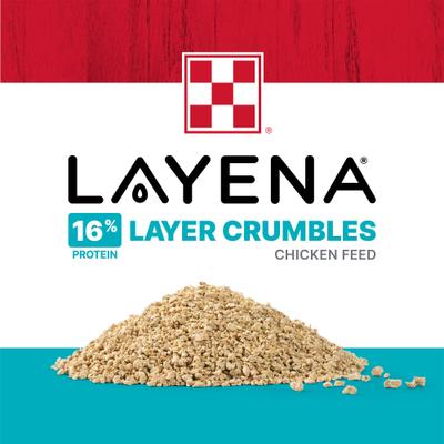 Show full view: Purina Layena 16% Protein Crumbles Chicken Feed, 50-lb bag slide 3 of 9
