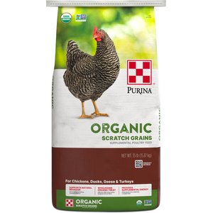 Purina Organic Scratch Grains Poultry Feed, 35-lb bag