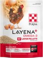 Purina Animal Nutrition Purina Layena+ Omega-3 16% Protein Pellets Chicken Feed, 10-lb bag