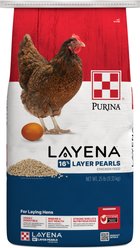 Purina Layena Pearls 16% Protein Chicken Feed, 25-lb bag