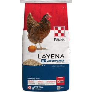 Purina Layena Pearls 16% Protein Chicken Feed, 25-lb bag
