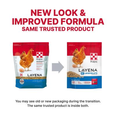 Show full view: Purina Layena 16% Protein Pellets Chicken Feed, 10-lb bag slide 4 of 9