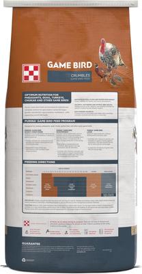 Show full view: Purina Game Bird 18% Protein Layer Crumbles Poultry Feed, 50-lb bag slide 2 of 3