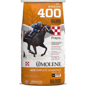 Purina Omolene 400 Complete Advantage Horse Feed, 50-lb bag