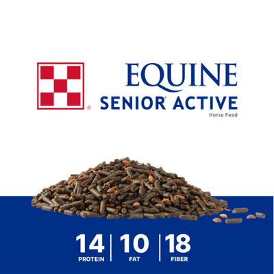 Show full view: Purina Equine Senior Active Horse Feed, 50-lb bag slide 3 of 10
