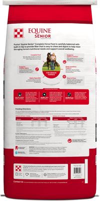 Show full view: Purina Equine Senior Horse Feed, 50-lb bag slide 2 of 10