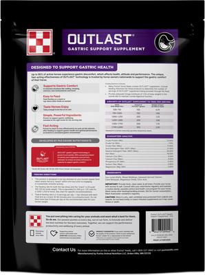Show full view: Purina Outlast Gastric Support Pellets Horse Digestive Aid, 9-lb bag slide 2 of 8