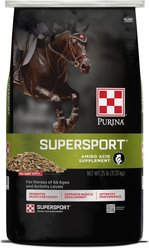 Purina SuperSport Amino Acid Pellets Horse Performance Supplement, 25-lb bag