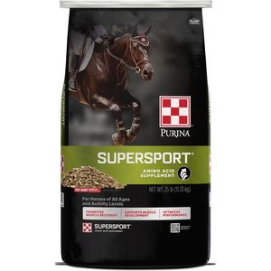 Purina SuperSport Amino Acid Pellets Horse Performance Supplement, 25-lb bag