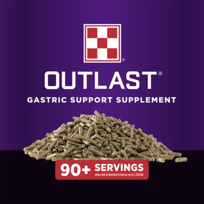 Show full view: Purina Outlast Gastric Support Pellets Horse Digestive Aid, 40-lb bag slide 3 of 10